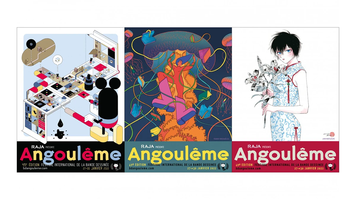 Affiches du festival de la Bande dessin&eacute;e - https://www.bdangouleme.com/affiches-officielles-2022