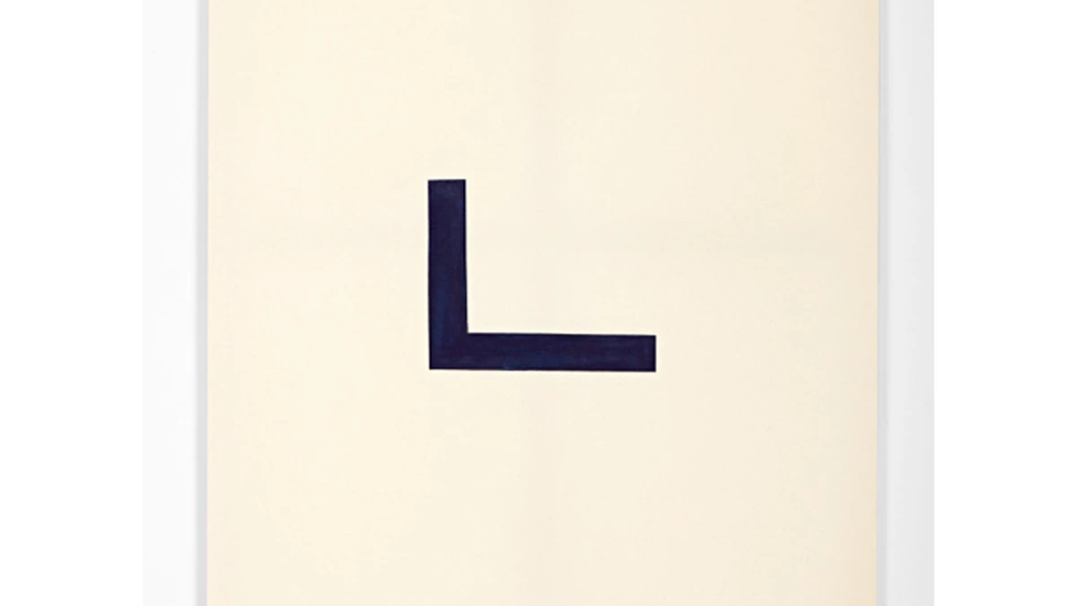 L, 2004, Acrylic on canvas, 130 x 97 cm &copy; Camila Oliveira Fairclough