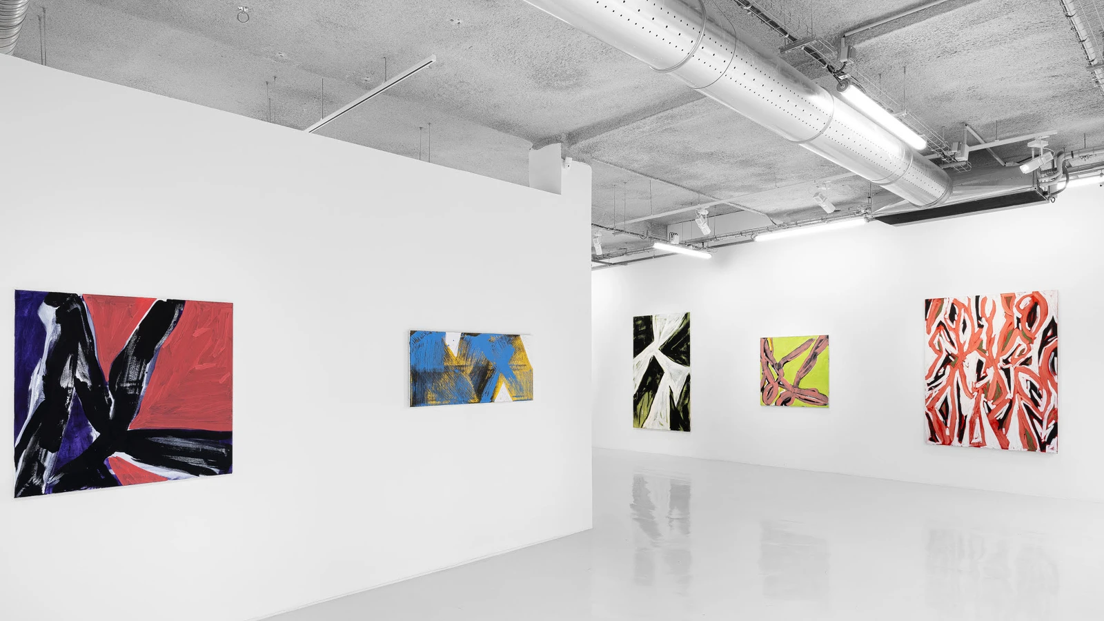 vue de l&rsquo;exposition Favourite Descending Intervals Galerie Sator novembre d&eacute;cembre 2024