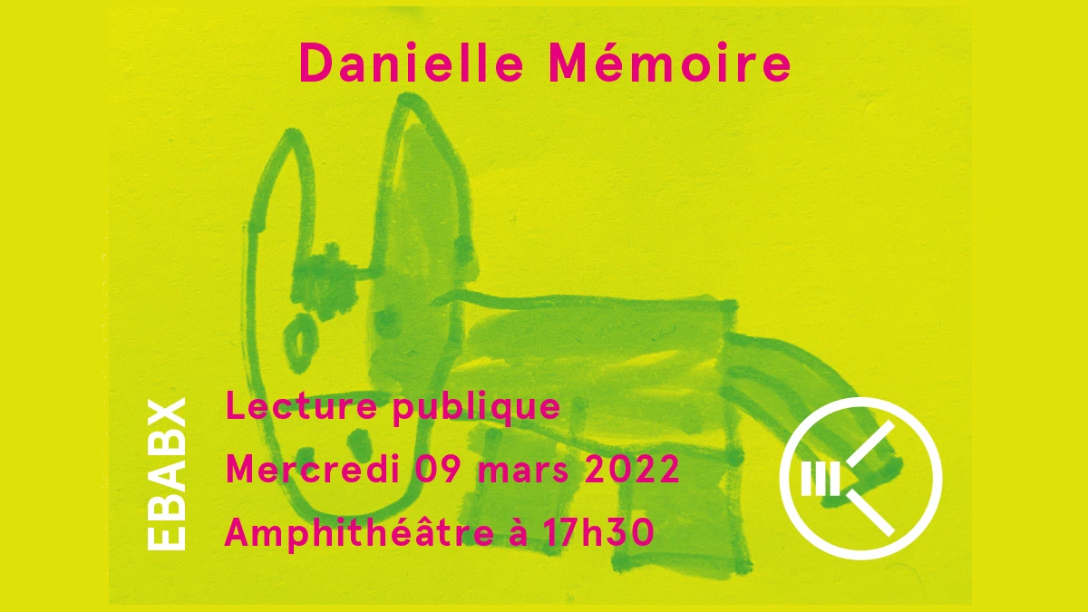 S&eacute;rigraphie ebabx - Lecture publique #8 - Danielle M&eacute;moire