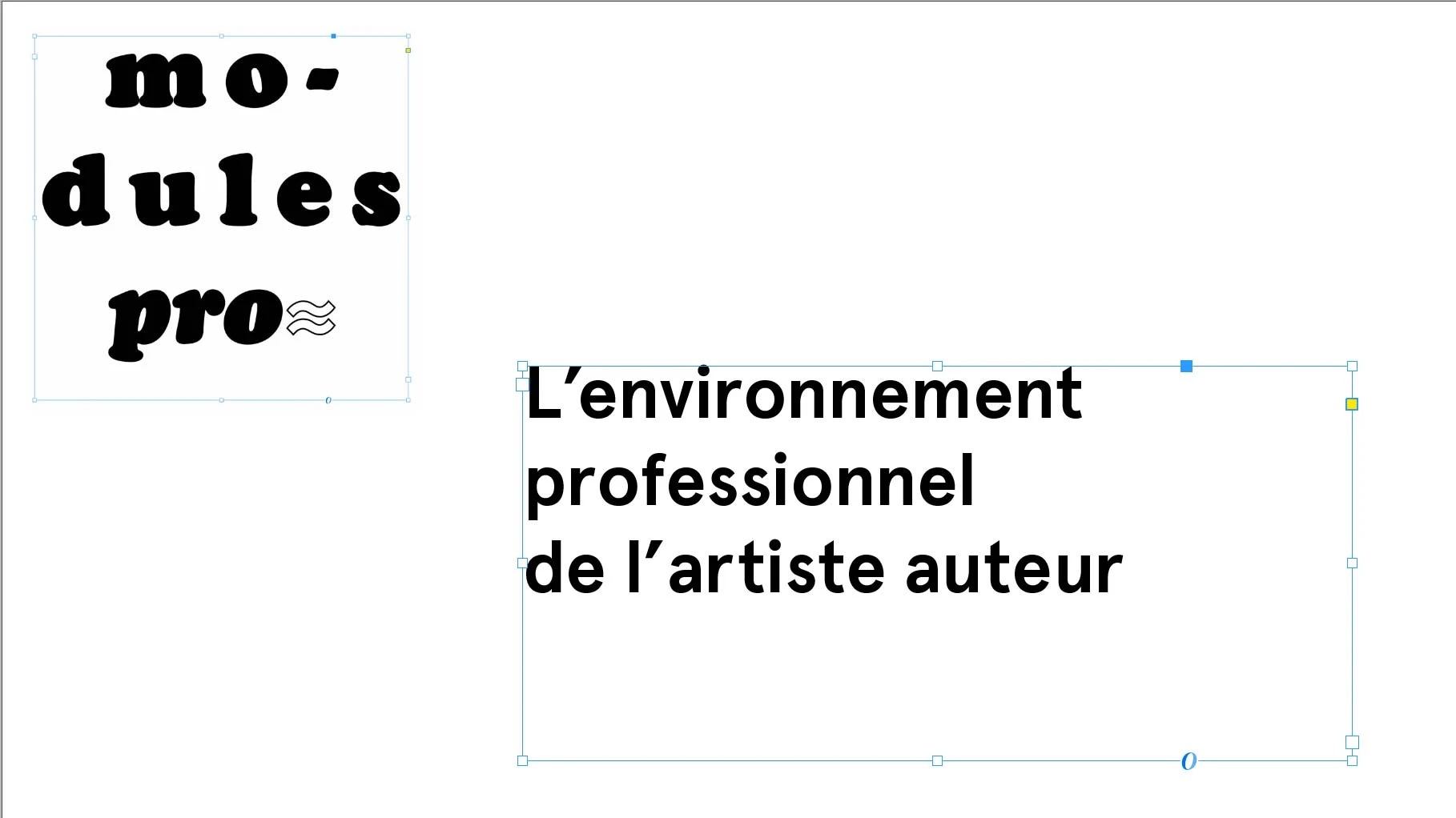 Module pro 1 &ndash; L&rsquo;environnement professionnel de l&rsquo;artiste auteur