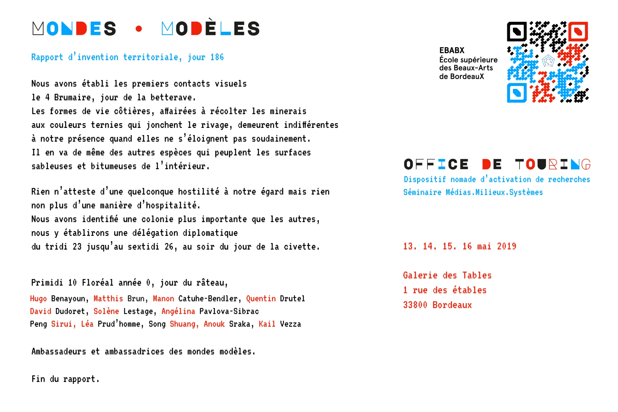 Office de Touring - Mondes.Mod&egrave;les