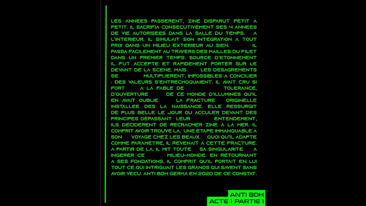 DNA option Art 2020 zine andrieu - 1BIS ACTE 1 PART 1